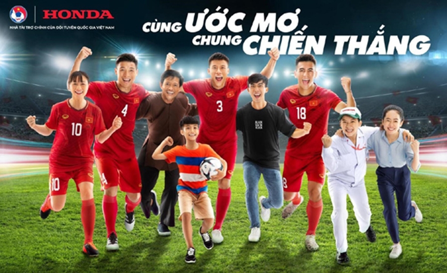 Honda tiếp tục tài trợ Tuyển bóng đá Quốc gia Việt Nam