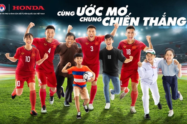 Honda tiếp tục tài trợ Tuyển bóng đá Quốc gia Việt Nam